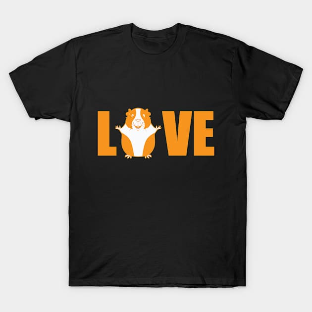 Cute Guinea Pig Love Design - Unique Gift Ideas T-Shirt by Cartba